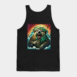 watercolor groundhog going to Heaven Tank Top